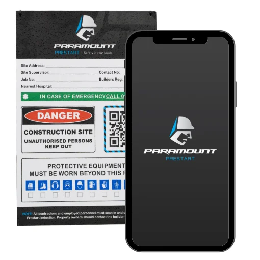 Paramount Prestart app and site sign